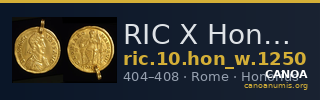 RIC X Honorius 1250 — CANOA