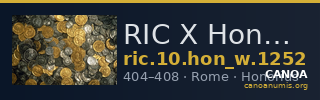 RIC X Honorius 1252 — CANOA