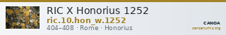 RIC X Honorius 1252 — CANOA