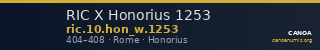 RIC X Honorius 1253 — CANOA