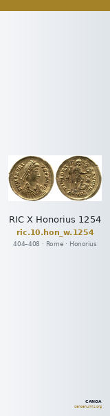 RIC X Honorius 1254 — CANOA