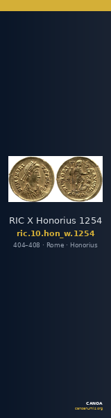 RIC X Honorius 1254 — CANOA