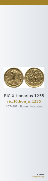 RIC X Honorius 1255 — CANOA