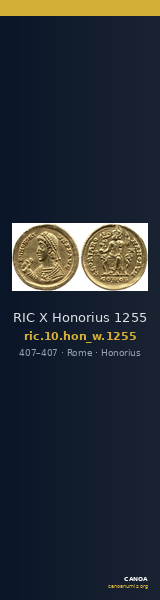 RIC X Honorius 1255 — CANOA