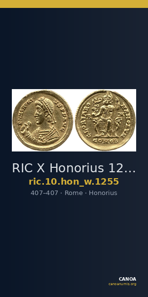 RIC X Honorius 1255 — CANOA