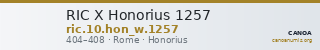 RIC X Honorius 1257 — CANOA