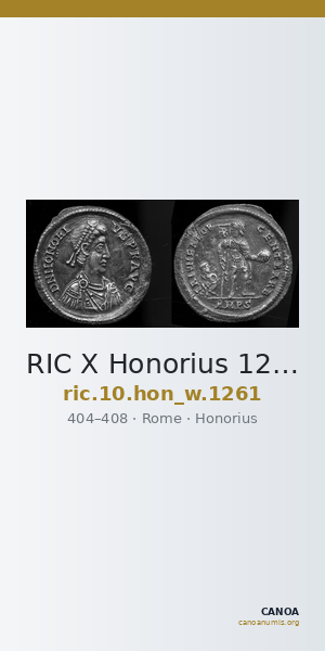 RIC X Honorius 1261 — CANOA