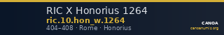 RIC X Honorius 1264 — CANOA