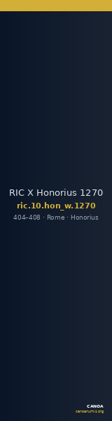 RIC X Honorius 1270 — CANOA