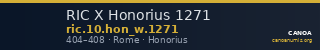 RIC X Honorius 1271 — CANOA