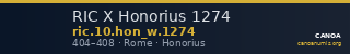 RIC X Honorius 1274 — CANOA