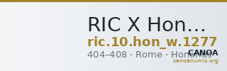 RIC X Honorius 1277 — CANOA