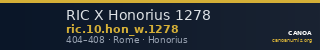RIC X Honorius 1278 — CANOA