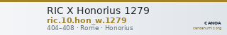 RIC X Honorius 1279 — CANOA