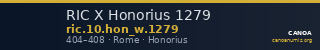 RIC X Honorius 1279 — CANOA
