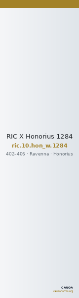 RIC X Honorius 1284 — CANOA