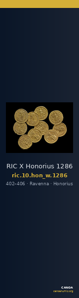 RIC X Honorius 1286 — CANOA