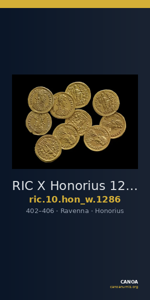 RIC X Honorius 1286 — CANOA
