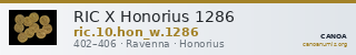 RIC X Honorius 1286 — CANOA