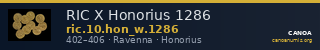 RIC X Honorius 1286 — CANOA