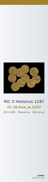 RIC X Honorius 1287 — CANOA