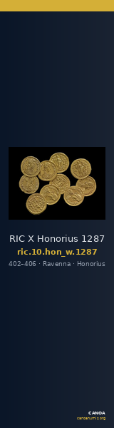 RIC X Honorius 1287 — CANOA