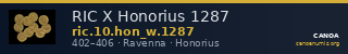 RIC X Honorius 1287 — CANOA