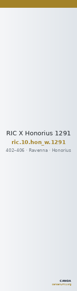 RIC X Honorius 1291 — CANOA