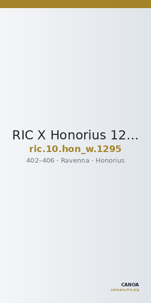RIC X Honorius 1295 — CANOA