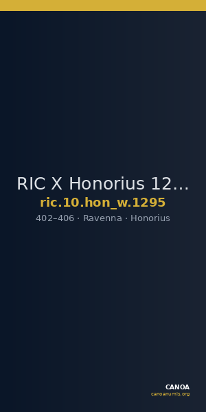 RIC X Honorius 1295 — CANOA