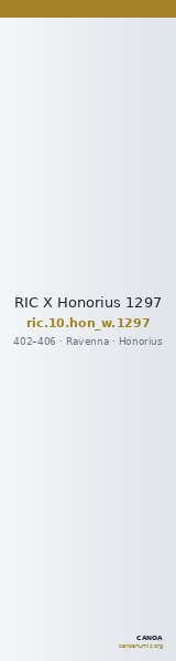 RIC X Honorius 1297 — CANOA