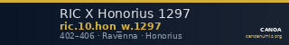 RIC X Honorius 1297 — CANOA