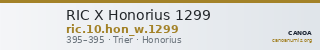RIC X Honorius 1299 — CANOA