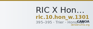 RIC X Honorius 1301 — CANOA