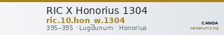 RIC X Honorius 1304 — CANOA
