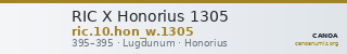 RIC X Honorius 1305 — CANOA