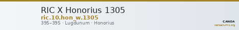 RIC X Honorius 1305 — CANOA