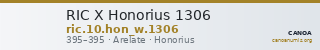 RIC X Honorius 1306 — CANOA