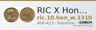 RIC X Honorius 1310 — CANOA
