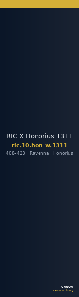 RIC X Honorius 1311 — CANOA