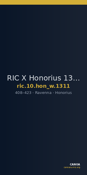RIC X Honorius 1311 — CANOA