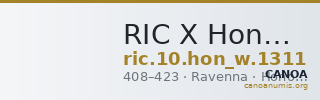 RIC X Honorius 1311 — CANOA