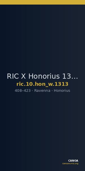 RIC X Honorius 1313 — CANOA