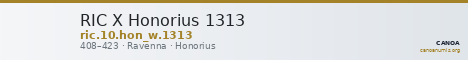 RIC X Honorius 1313 — CANOA