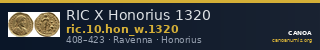 RIC X Honorius 1320 — CANOA