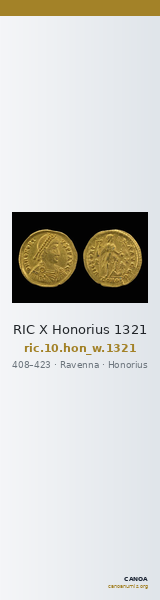 RIC X Honorius 1321 — CANOA