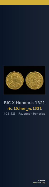 RIC X Honorius 1321 — CANOA