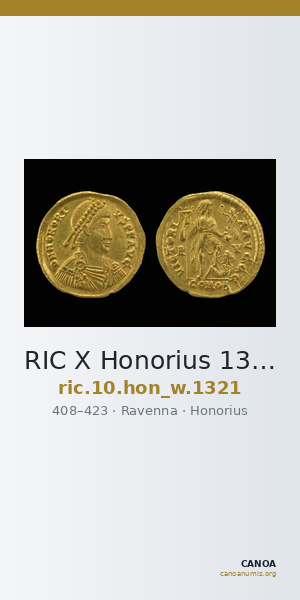 RIC X Honorius 1321 — CANOA