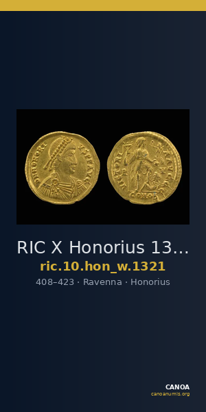 RIC X Honorius 1321 — CANOA