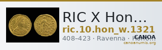 RIC X Honorius 1321 — CANOA